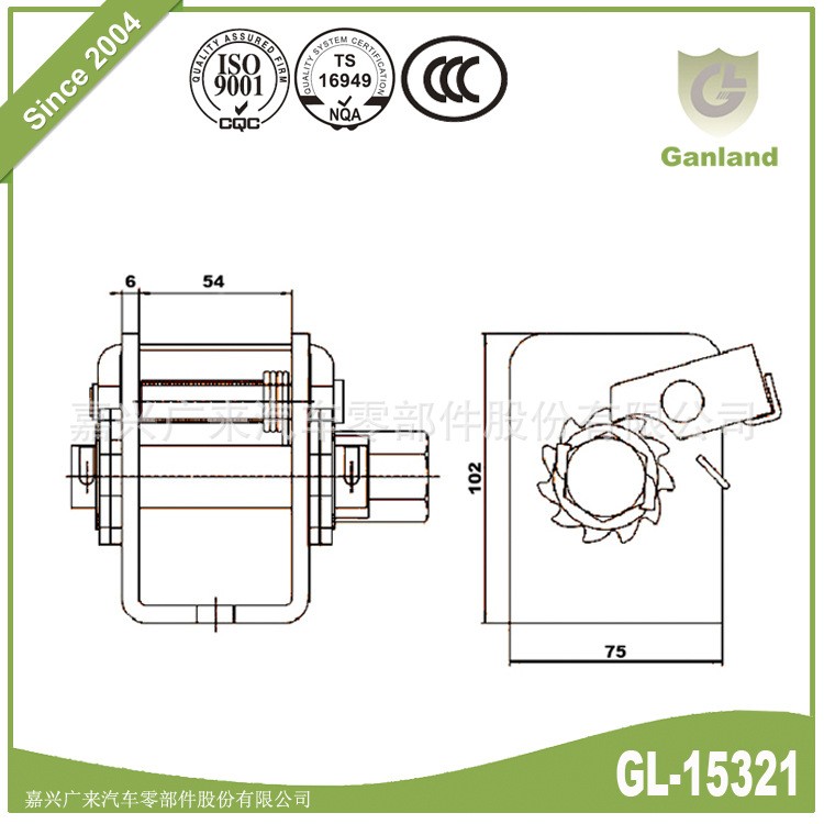 GL-15321 手动绞盘 Truck Winch 非机动绞盘 钢丝绳提升机 卷扬机 10个图5